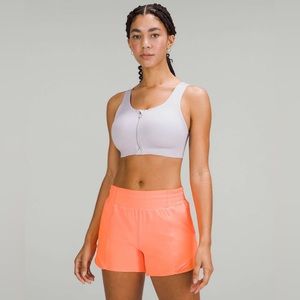 Lululemon Enlite Front Zip Bra High Support 32B Faint Lavender FTLV